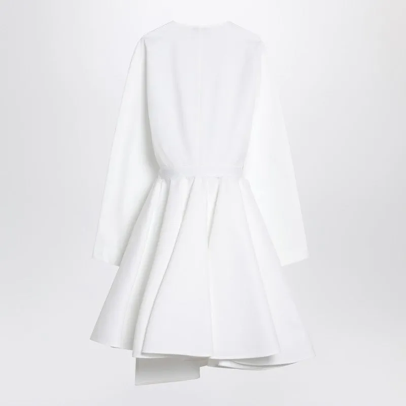 Asymmetrical White Cotton Dress sold by Wanan Luxury product image thumbnail 2