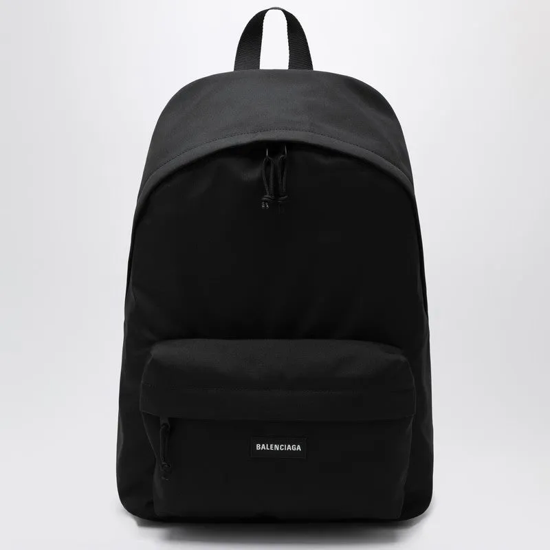 Black Explorer Backpack With Logo Patch sold by Wanan Luxury