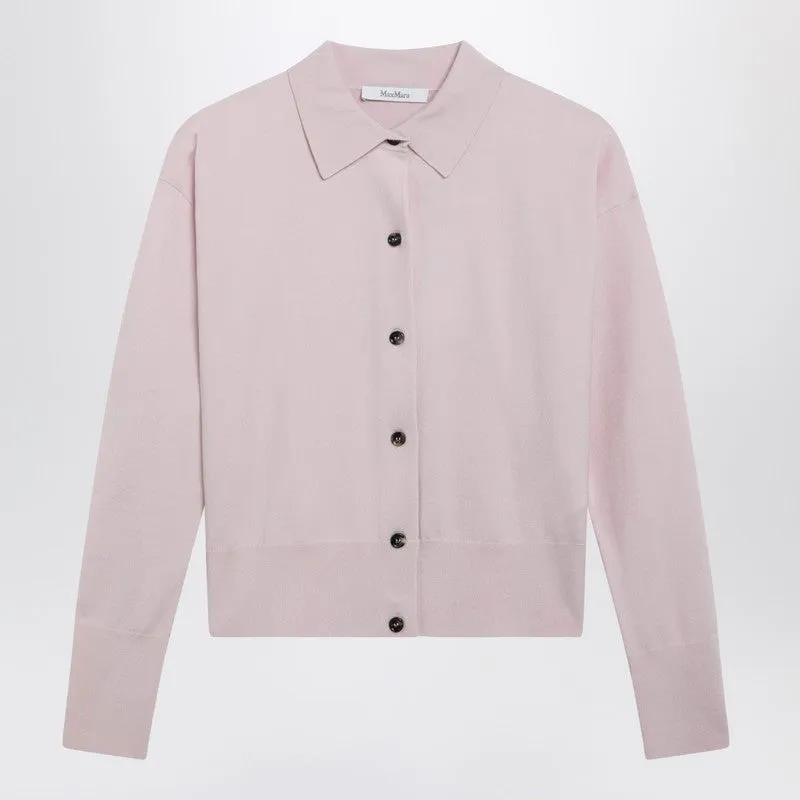 Pink Wool-Blend Cardigan sold by Wanan Luxury