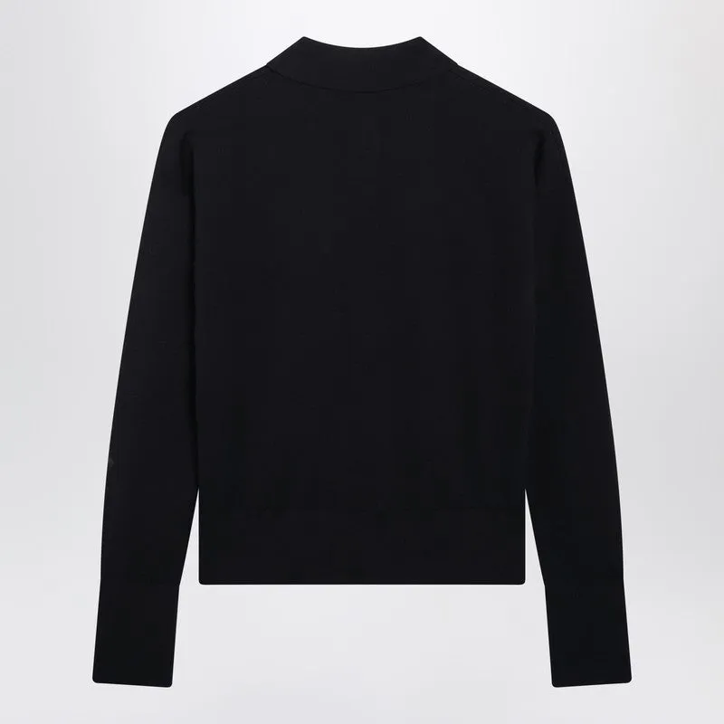 Navy Wool-Blend Cardigan sold by Wanan Luxury product image thumbnail 2