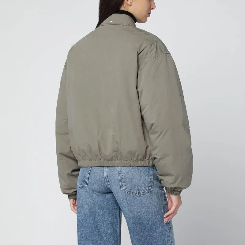 Sage Green Bomber Jacket With Zip sold by Wanan Luxury product image thumbnail 2