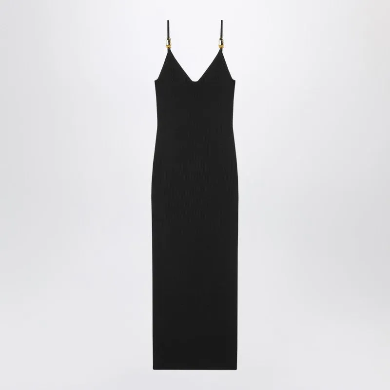 Black Knitted Midi Dress sold by Wanan Luxury