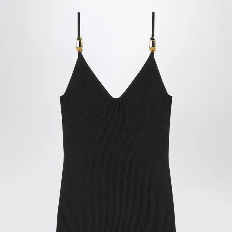 Black Knitted Midi Dress sold by Wanan Luxury product image thumbnail 2