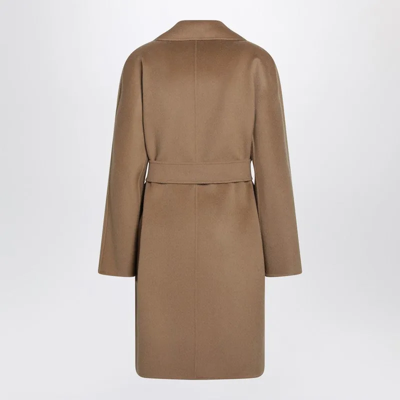 Camel Wrap Coat In Cashmere And Wool sold by Wanan Luxury product image thumbnail 2