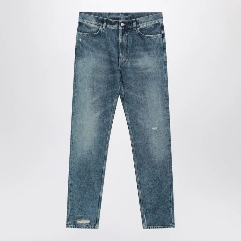Faded Blue Denim Jeans sold by Wanan Luxury