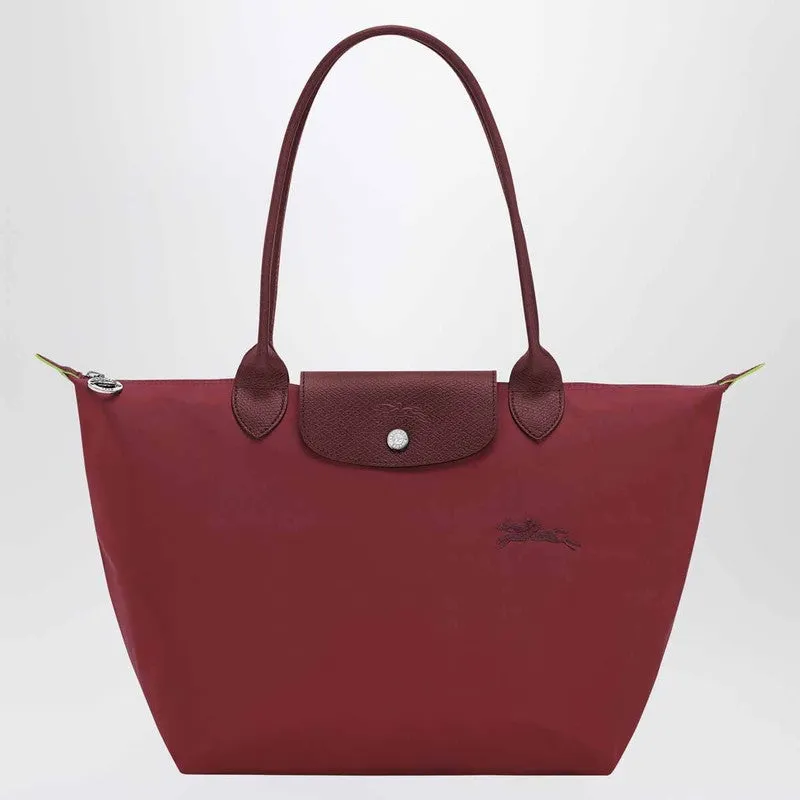Pomegranate-Coloured Le Pliage Green M Bag made by Wanan Luxury
