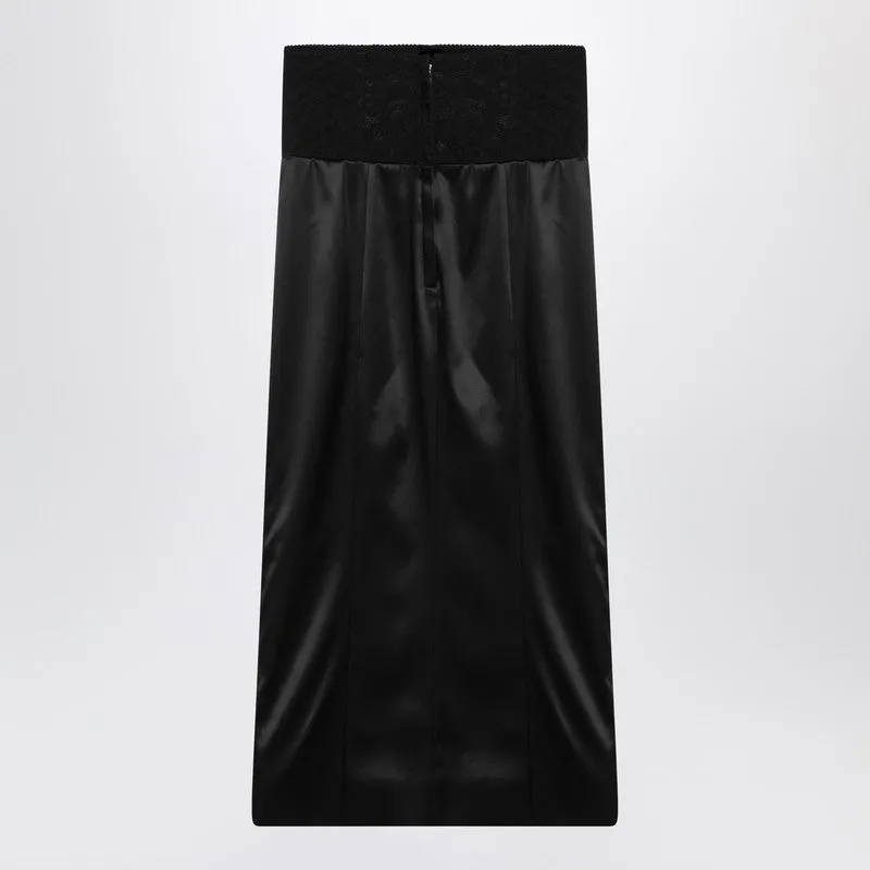 Black Midi Skirt With Corset Belt sold by Wanan Luxury product image thumbnail 2