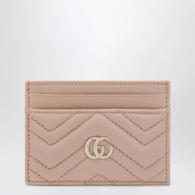 Pale Pink Gg Marmont Card Holder sold by Wanan Luxury