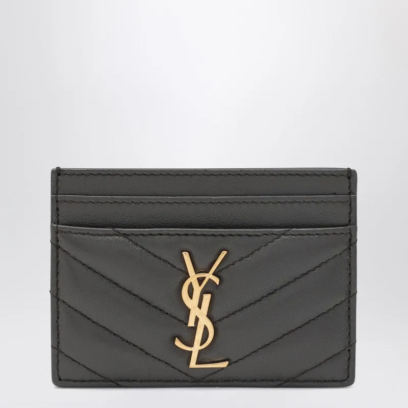 Grey Cassandre Card Holder made by Yves Saint Laurent