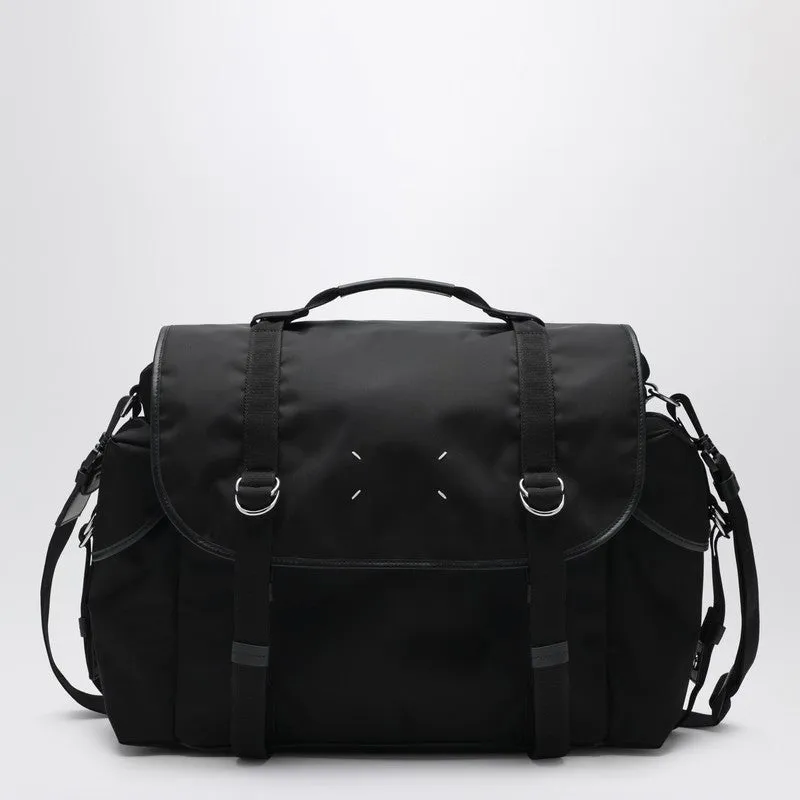 Black High Tech Messenger Bag sold by Wanan Luxury