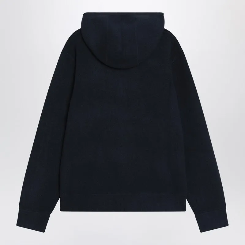 Navy Blue Zip-Up Cardigan sold by Wanan Luxury product image thumbnail 2