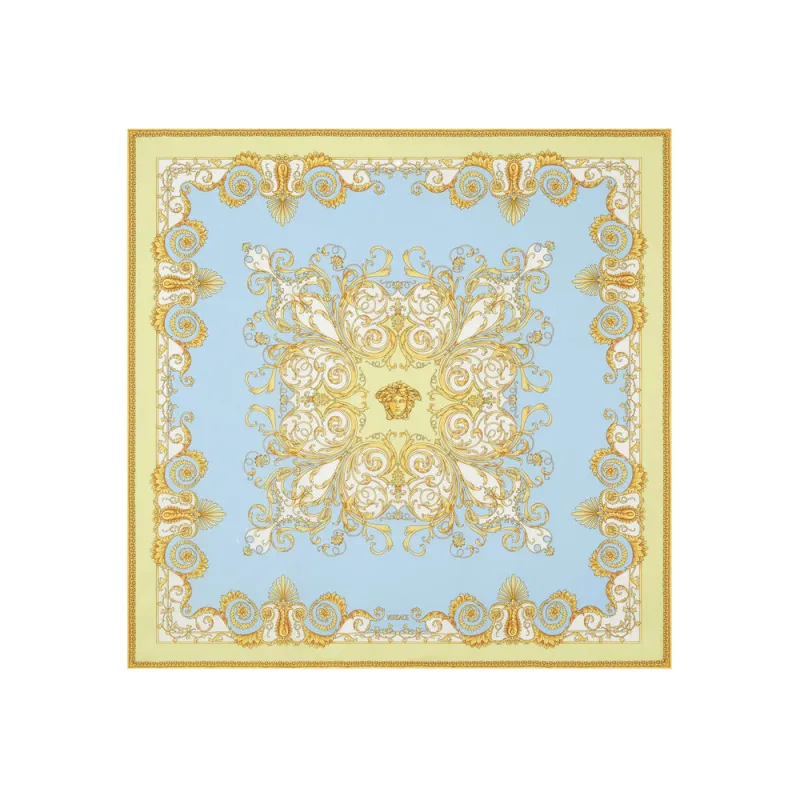 Scarves Blue, Gold sold by Wanan Luxury