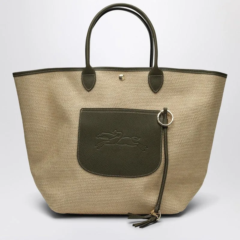 Basket Bag L Le Pliage Dark Green sold by Wanan Luxury
