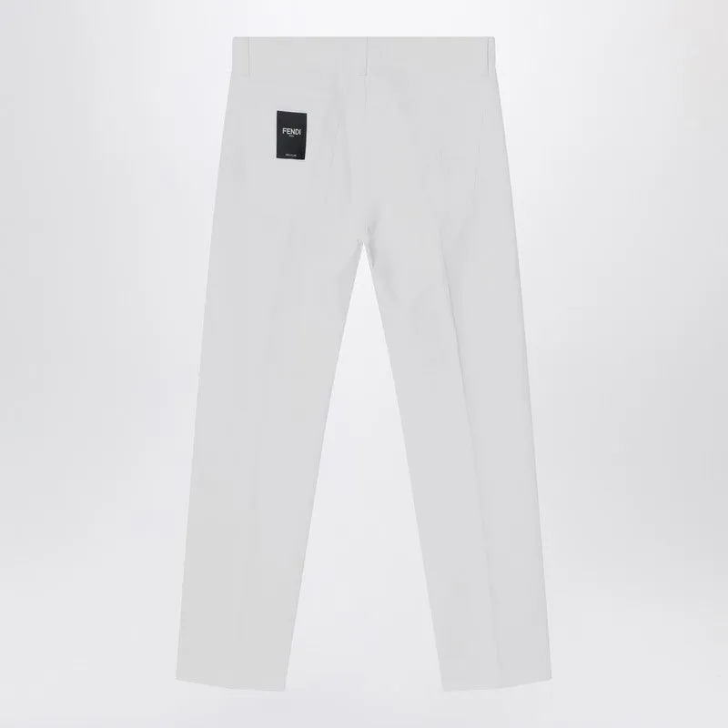 White Straight Jeans sold by Wanan Luxury product image thumbnail 2