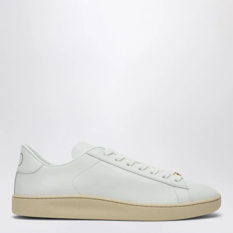 White Leather Royco Sneakers sold by Wanan Luxury
