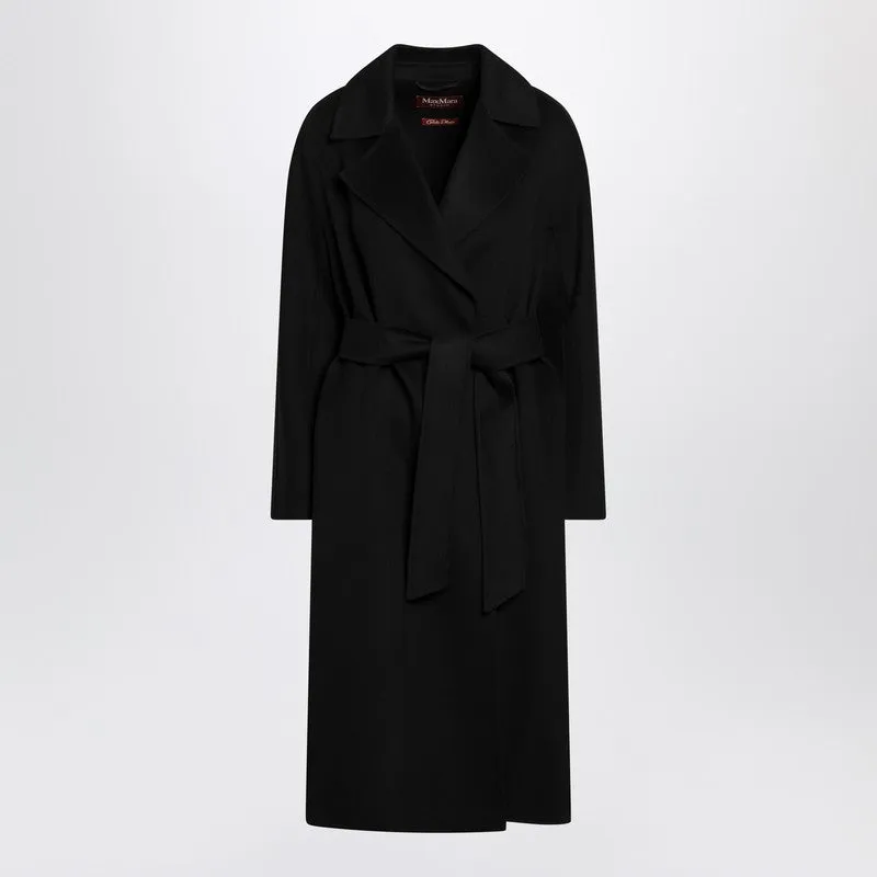 Black Coat With Belt made by MaxMara