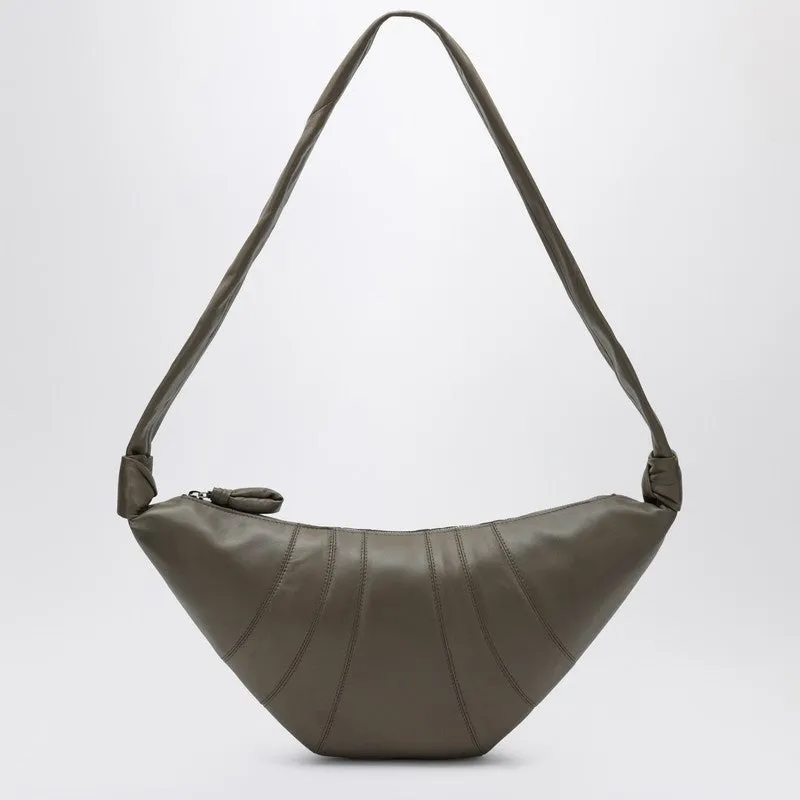 Medium Khaki Green Croissant Bag made by Lemaire