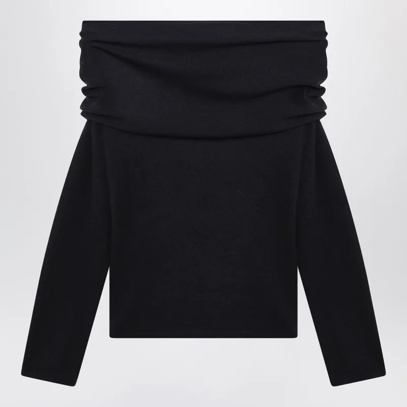 Navy Lightweight Cashmere Sweater sold by Wanan Luxury product image thumbnail 2