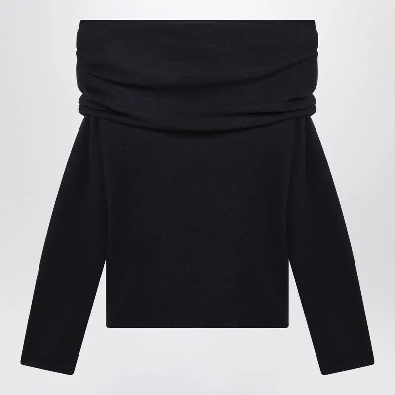 Navy Lightweight Cashmere Sweater sold by Wanan Luxury