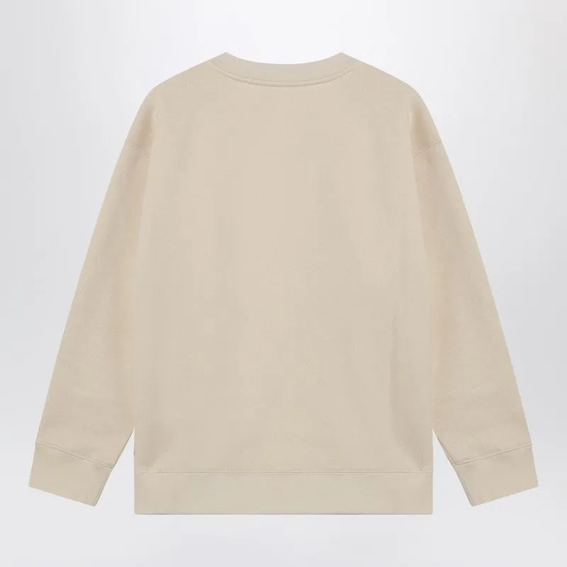 Ivory Cotton Sweatshirt With Chez Valentino Floral Motif sold by Wanan Luxury product image thumbnail 2
