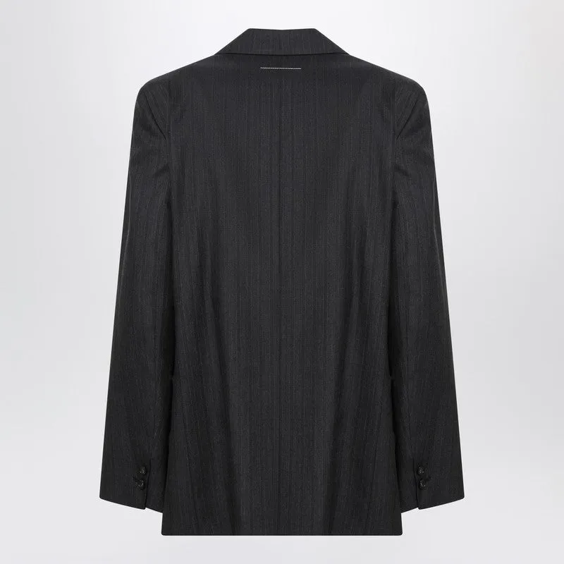 Black Wool-Blend Jacket With Gloves sold by Wanan Luxury product image thumbnail 2