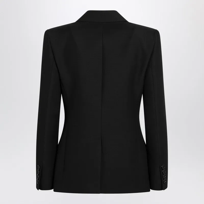 Black Single-Breasted Jacket With Bow sold by Wanan Luxury product image thumbnail 2