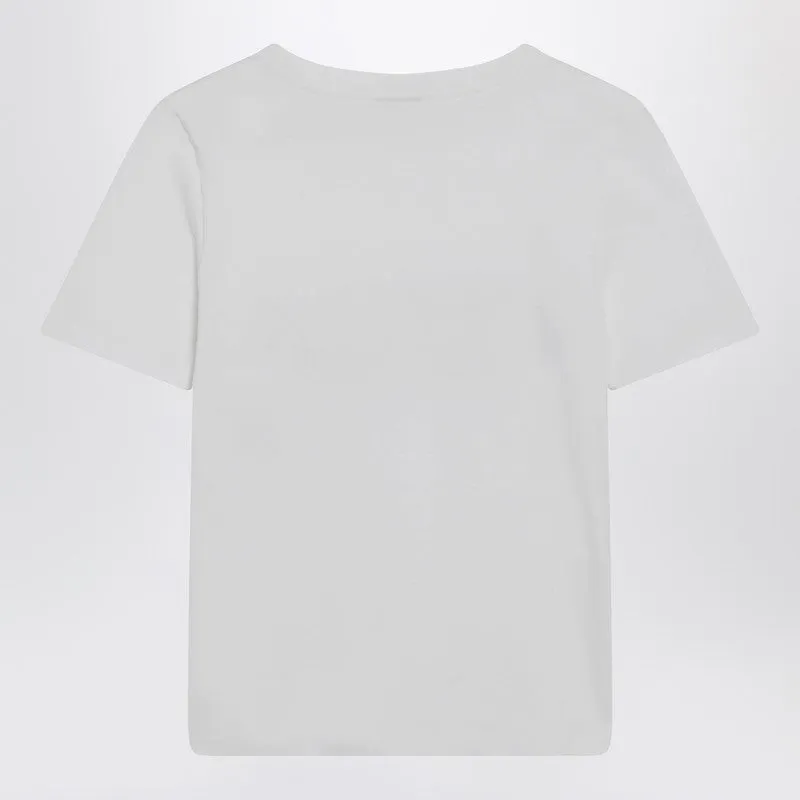 White T-Shirt With Logo Print sold by Wanan Luxury product image thumbnail 2