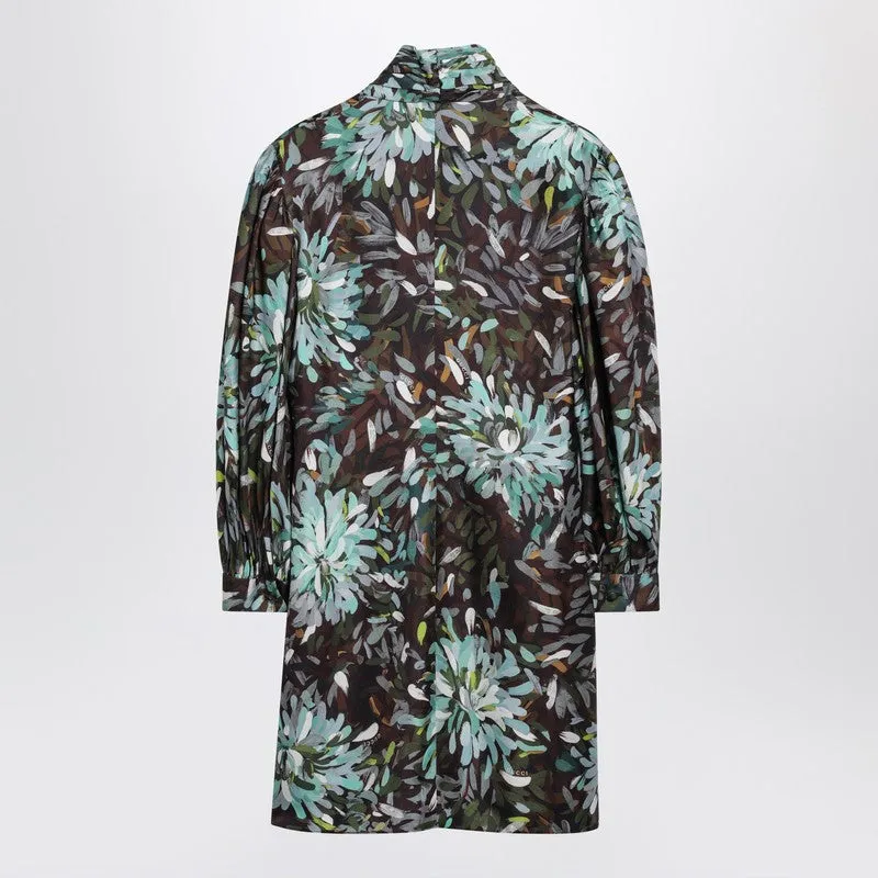 Printed Silk Twill Dress sold by Wanan Luxury product image thumbnail 2