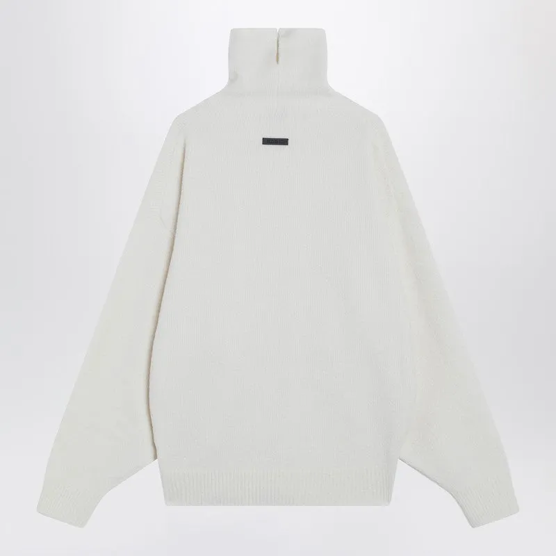 White Turtleneck Sweater In Wool sold by Wanan Luxury product image thumbnail 2