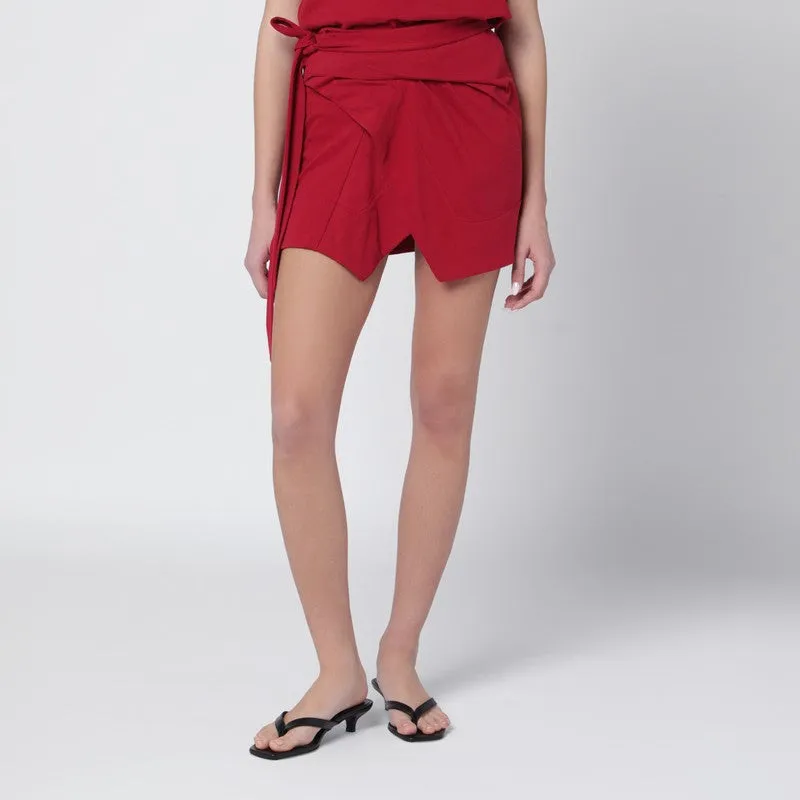 Berenice Cherry-Coloured Jersey Miniskirt made by Isabel Marant