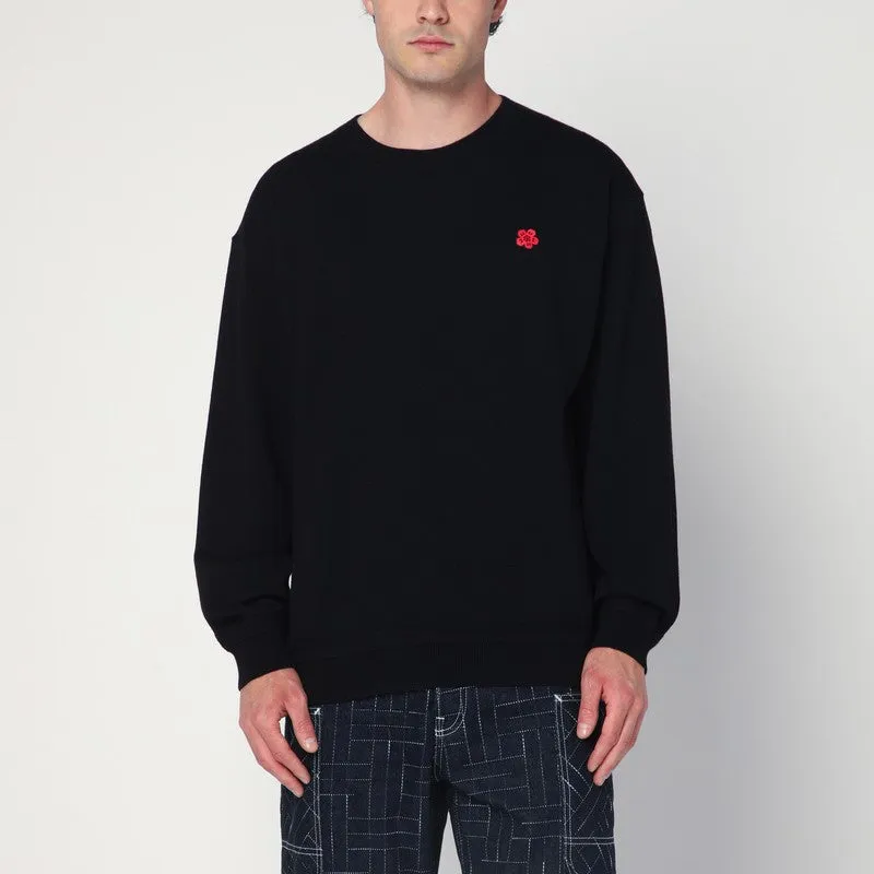 Black Wool Crew Neck Sweater sold by Wanan Luxury