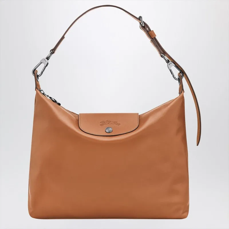 Le Pliage Xtra Hobo Bag In Cashew Colour made by Longchamp