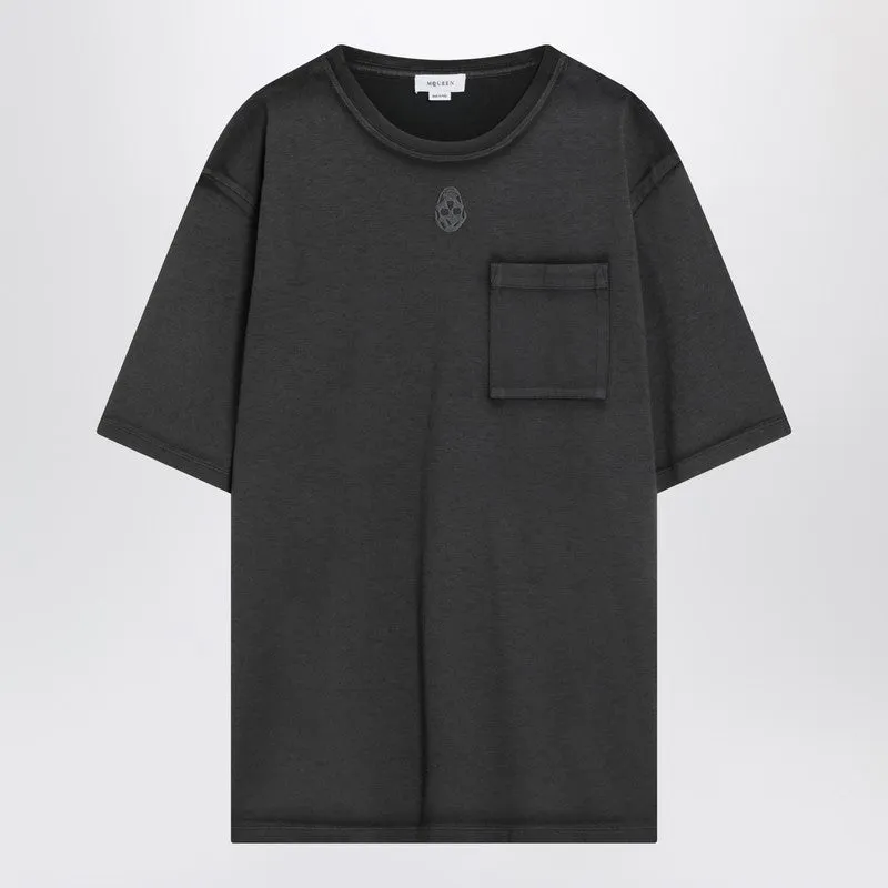 Faded Black Skull T-Shirt sold by Wanan Luxury