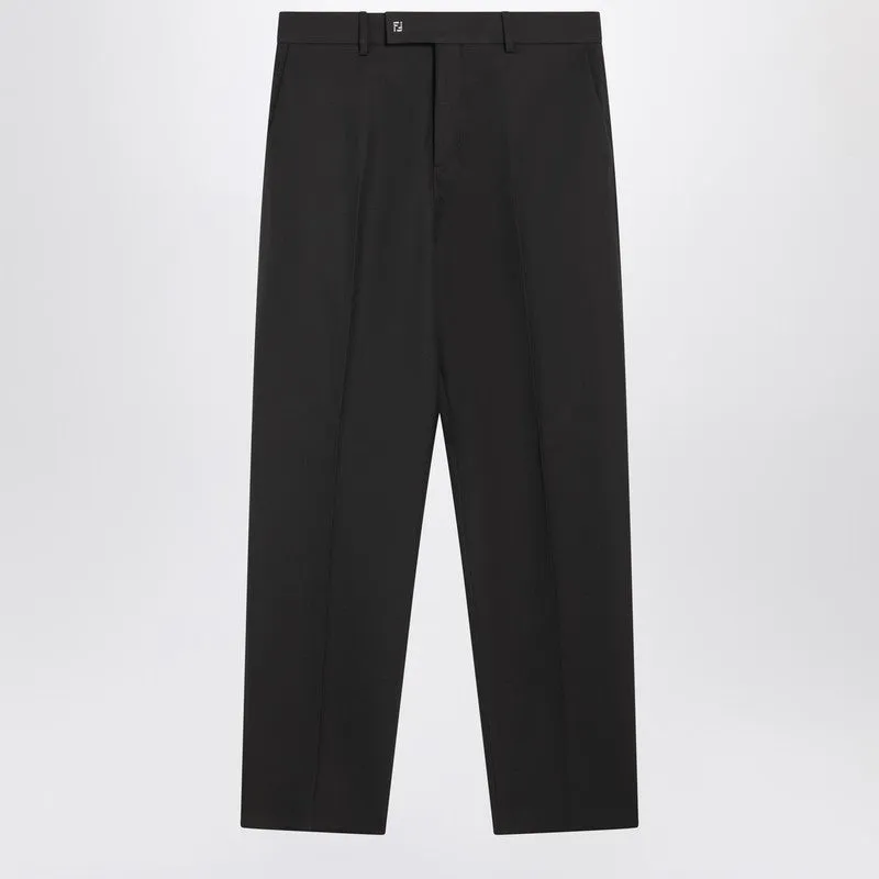 Brown Wool Trousers sold by Wanan Luxury