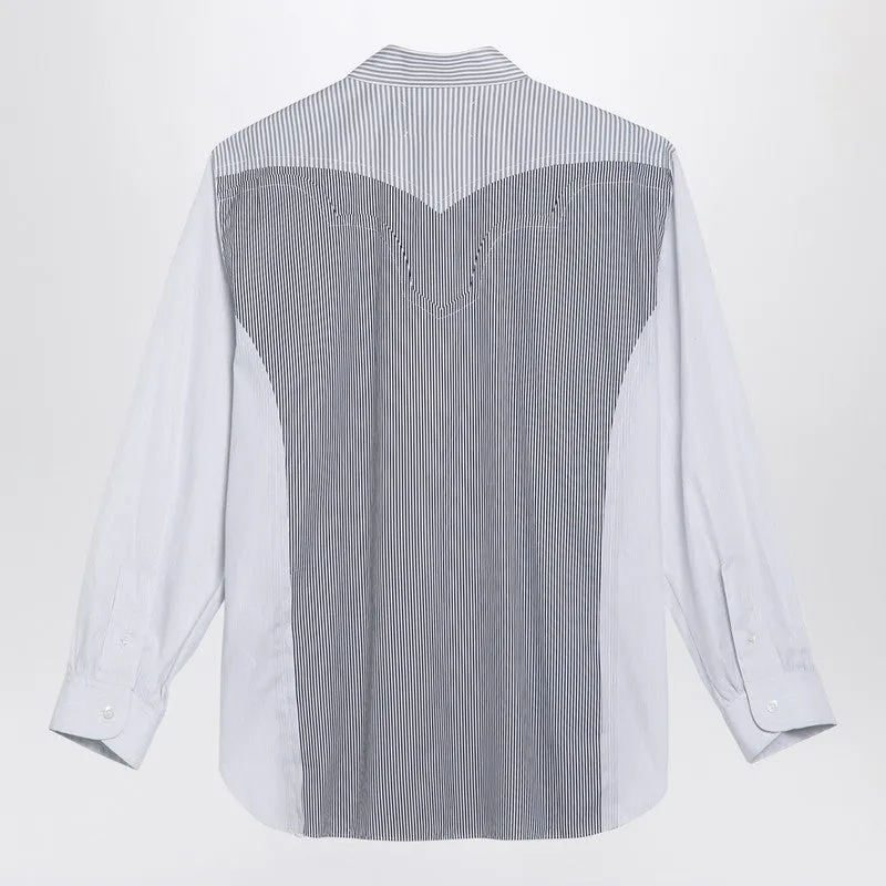 Striped Patchwork Shirt sold by Wanan Luxury product image thumbnail 2