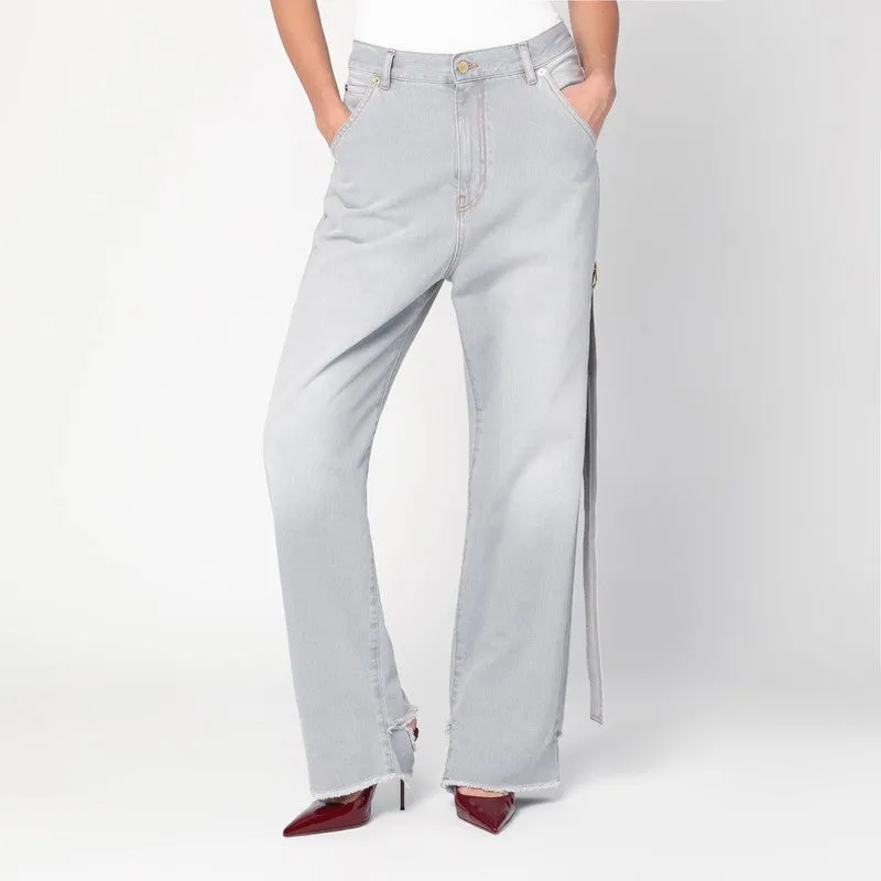 Wide Washed Grey Lisa Jeans made by DARKPARK