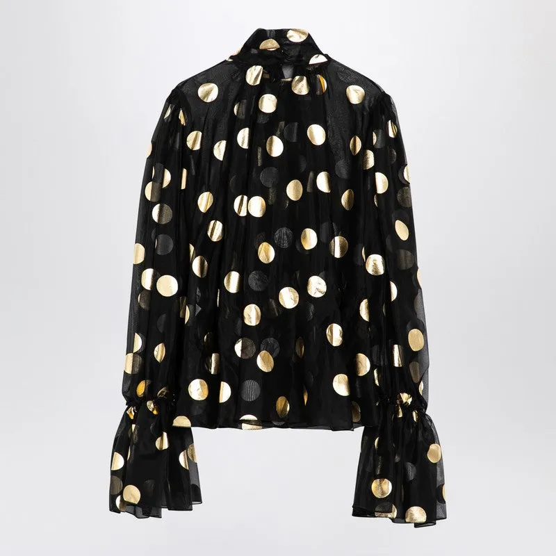 Silk Organza Lamé Polka Dot Blouse sold by Wanan Luxury product image thumbnail 2