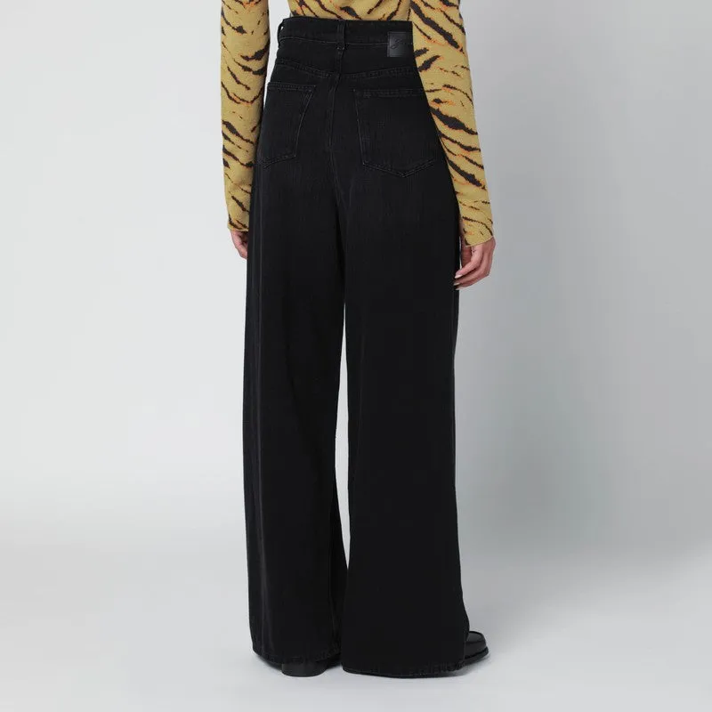 Black Washed-Effect Baggy Jeans sold by Wanan Luxury product image thumbnail 2