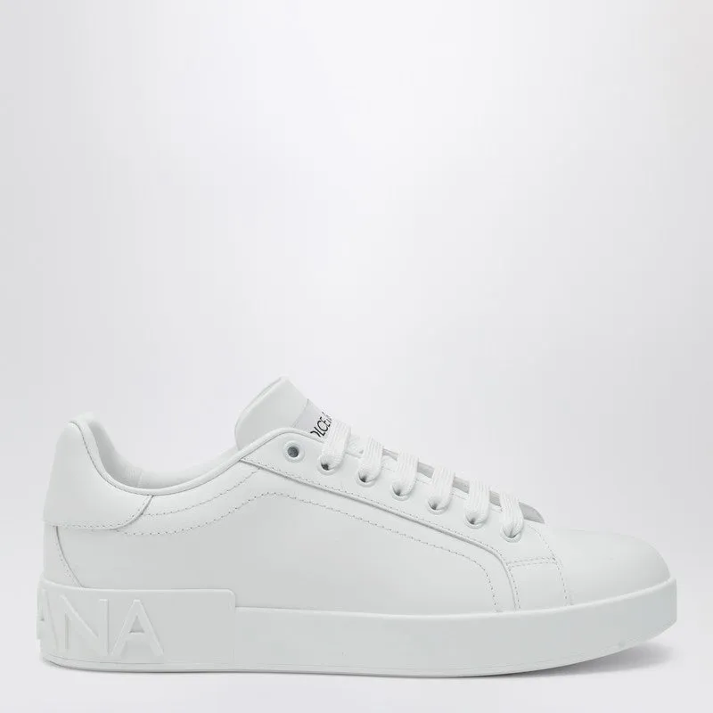 White Portofino Sneakers In Leather sold by Wanan Luxury