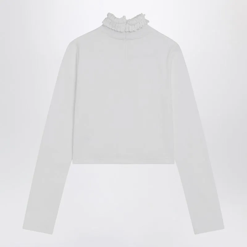 White Crop T-Shirt Dolcevita sold by Wanan Luxury product image thumbnail 2