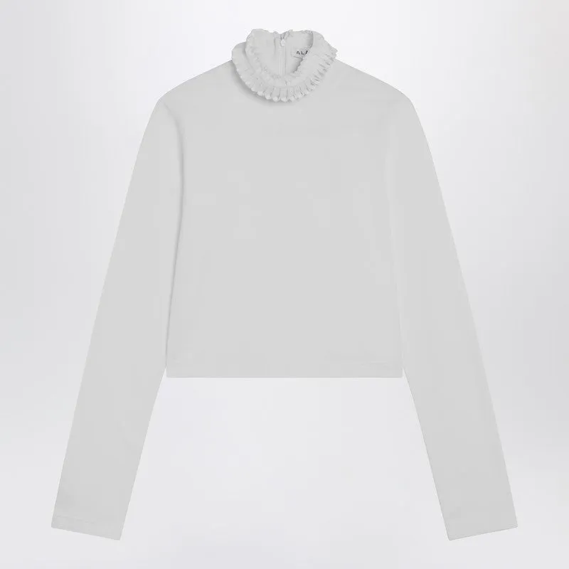White Crop T-Shirt Dolcevita sold by Wanan Luxury