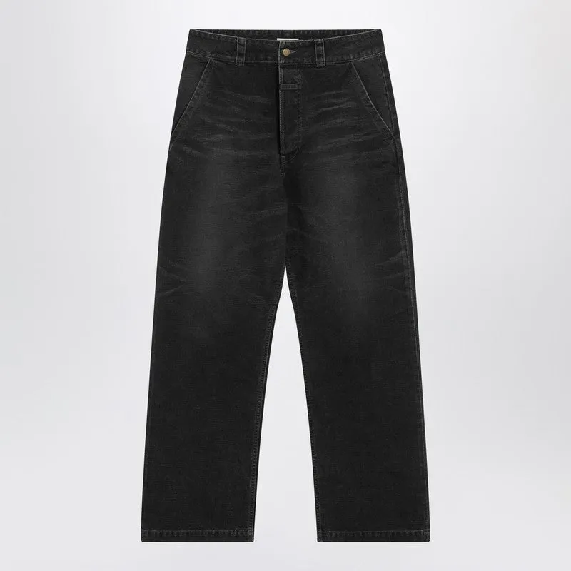Black Washed-Effect Jeans sold by Wanan Luxury