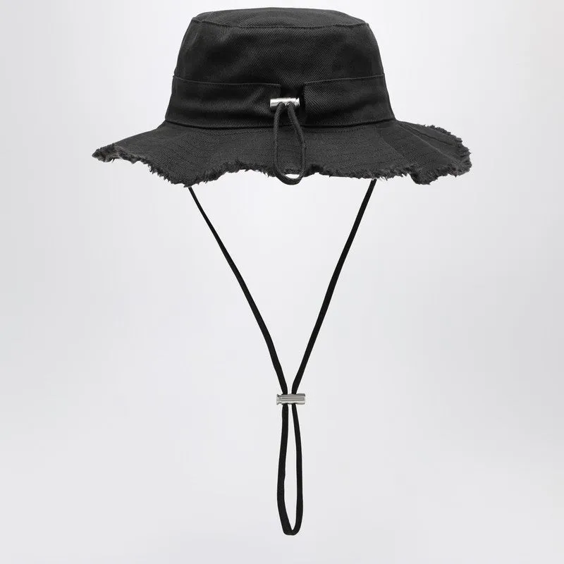 Le Bob Artichaut Black Cotton Hat sold by Wanan Luxury product image thumbnail 2