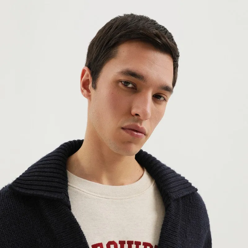 Blue Wool Cardigan sold by Wanan Luxury product image thumbnail 2