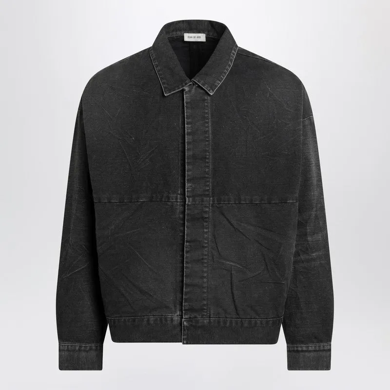 Black Faded Canvas Jacket made by Fear of God