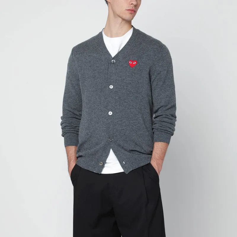 Grey Wool Cardigan made by Comme des Garcons
