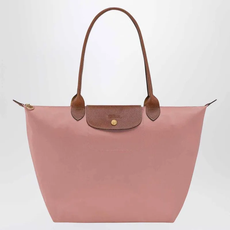 Pink Le Pliage Original L Bag sold by Wanan Luxury
