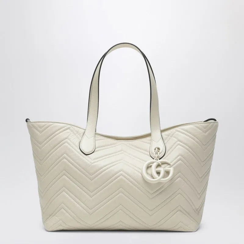 Gg Marmont Medium Shopping Bag Ivory sold by Wanan Luxury