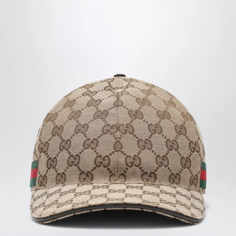 Beige Baseball Cap With Gg Pattern sold by Wanan Luxury