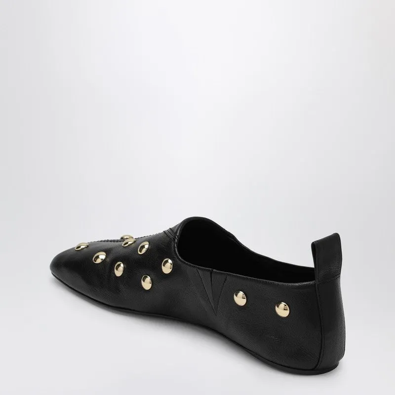 Black Rita Ballerinas In Studded Leather sold by Wanan Luxury product image thumbnail 2